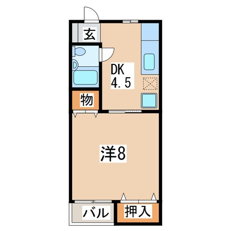 日詰駅 徒歩16分 2階の物件間取画像